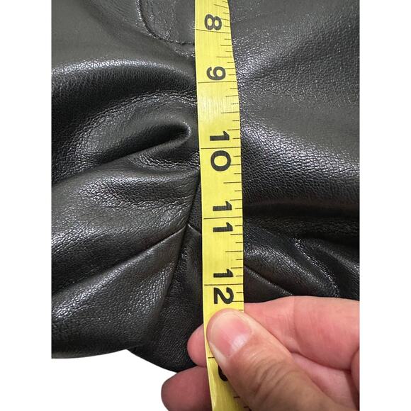 BABATON Soft Faux Leather High Waisted Wide Leg Trousers Black, size 4 - Picture 6 of 8